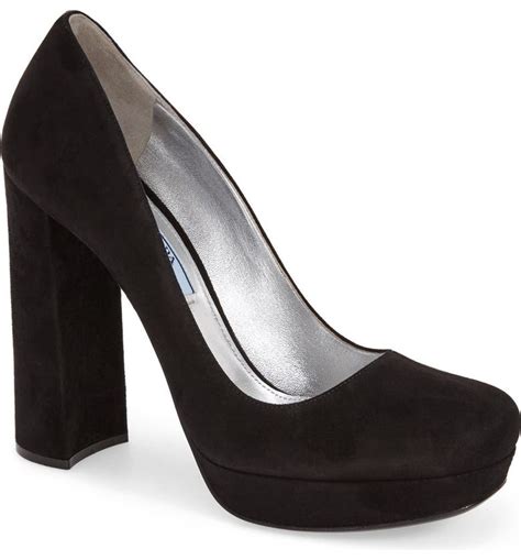 prada low heel pumps|prada chunky heel pumps.